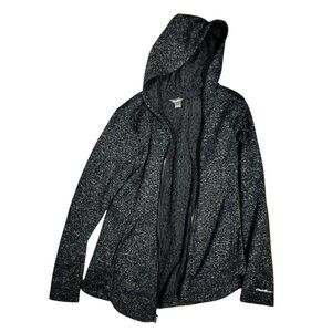 Eddie Bauer Women's Gray fleece Jacket cabincore